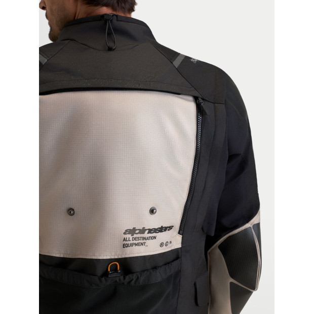 Veste aventure Alpinestars Halo V2 Drystar - Gris aluminium Marron Noir
