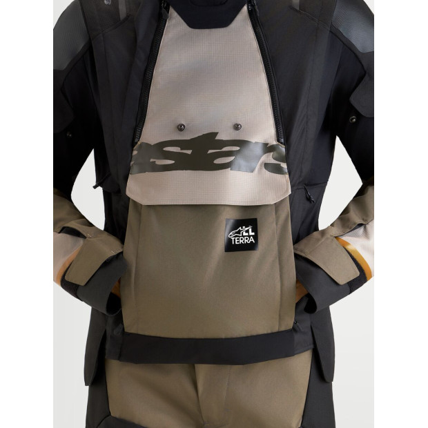 Veste aventure Alpinestars Halo V2 Drystar - Gris aluminium Marron Noir