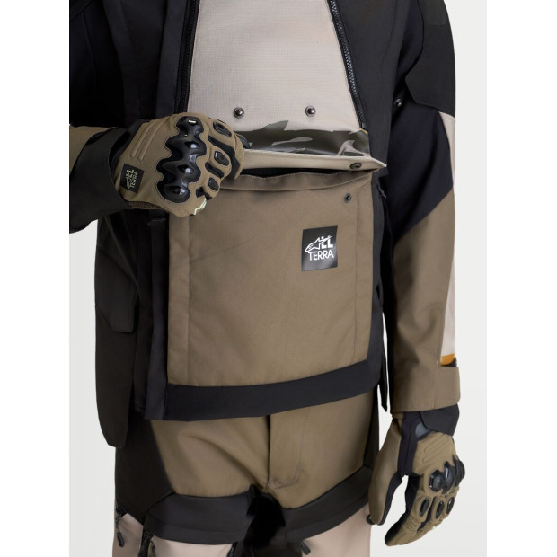 Veste aventure Alpinestars Halo V2 Drystar - Gris aluminium Marron Noir