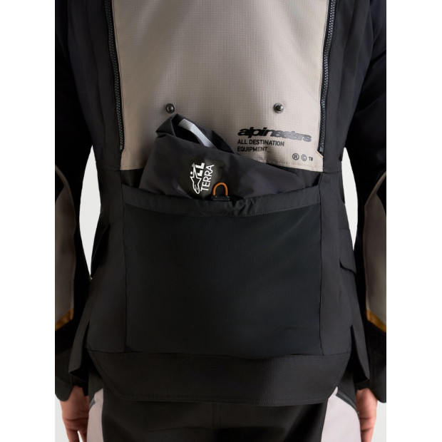 Veste aventure Alpinestars Halo V2 Drystar - Gris aluminium Marron Noir