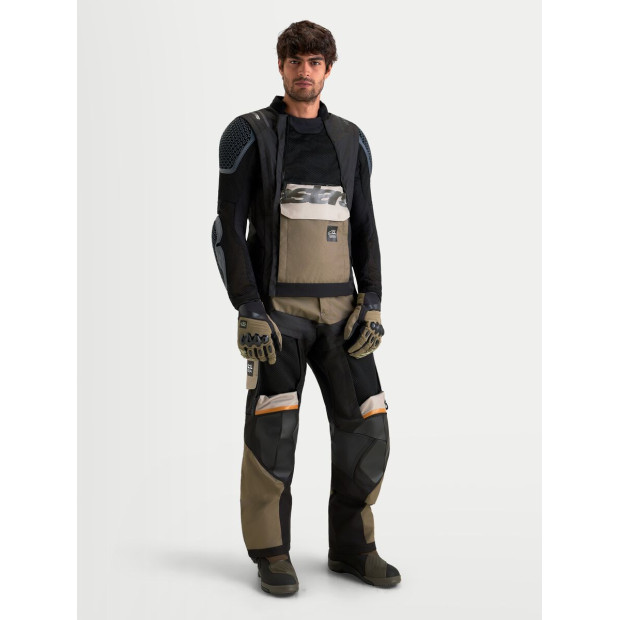 Veste aventure Alpinestars Halo V2 Drystar - Gris aluminium Marron Noir
