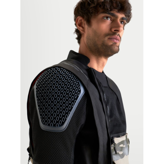 Veste aventure Alpinestars Halo V2 Drystar - Gris aluminium Marron Noir