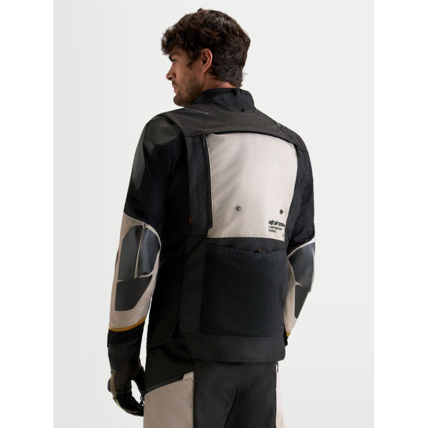 Veste aventure Alpinestars Halo V2 Drystar - Gris aluminium Marron Noir