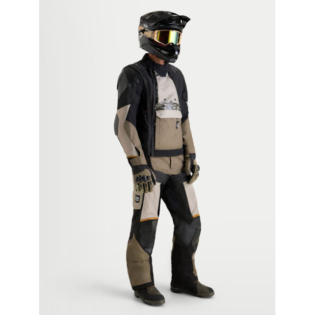 Veste aventure Alpinestars Halo V2 Drystar - Gris aluminium Marron Noir