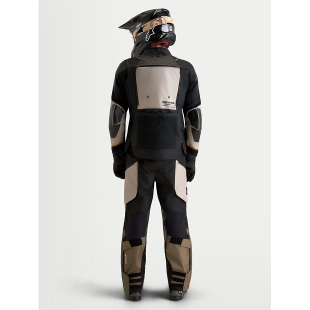 Veste aventure Alpinestars Halo V2 Drystar - Gris aluminium Marron Noir