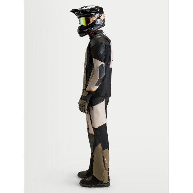 Veste aventure Alpinestars Halo V2 Drystar - Gris aluminium Marron Noir