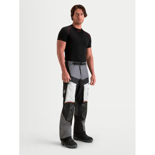 Pantalon aventure Alpinestars Halo V2 Drystar - Gris foncé Gris clair Noir
