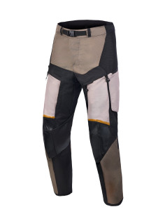 Pantalon aventure Alpinestars Halo V2 Drystar - Gris aluminium Marron Noir