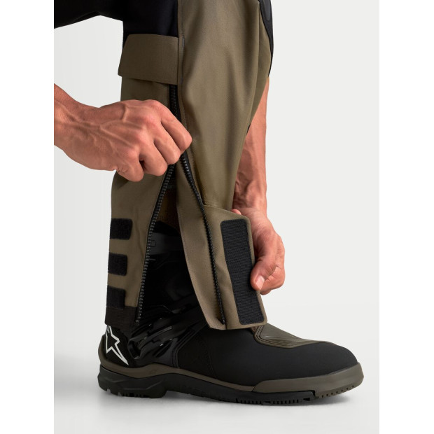 Pantalon aventure Alpinestars Halo V2 Drystar - Gris aluminium Marron Noir
