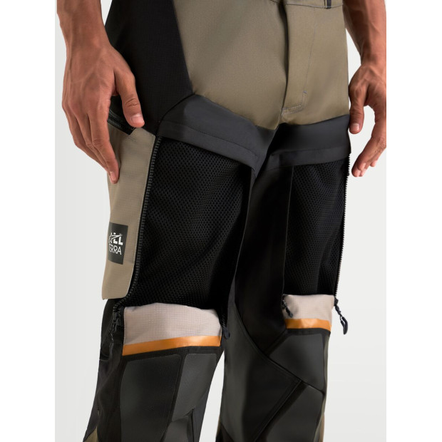 Pantalon aventure Alpinestars Halo V2 Drystar - Gris aluminium Marron Noir