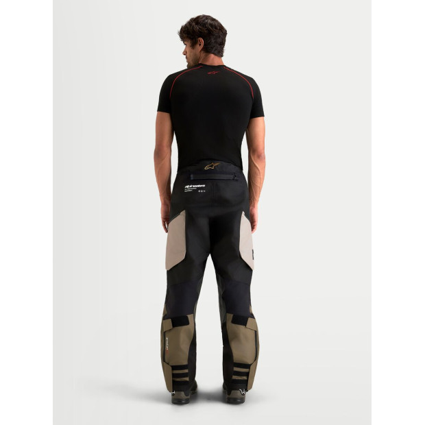 Pantalon aventure Alpinestars Halo V2 Drystar - Gris aluminium Marron Noir