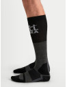 Chaussettes moto Alpinestars AT 8 Merino - Gris anthracite Noir