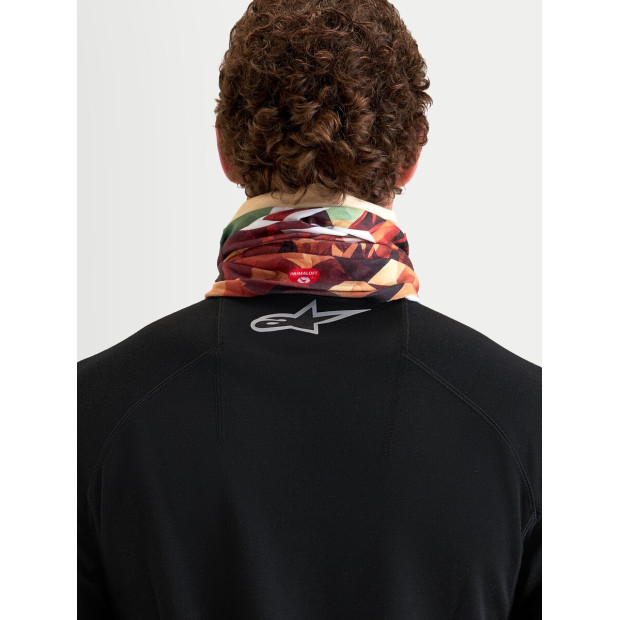 Tour de cou moto Alpinestars Buff Peaks PrimaLoft - Marron