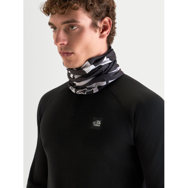 Tour de cou moto Alpinestars Buff All Terra PrimaLoft - Noir Gris