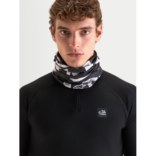 Tour de cou moto Alpinestars Buff All Terra PrimaLoft - Noir Gris