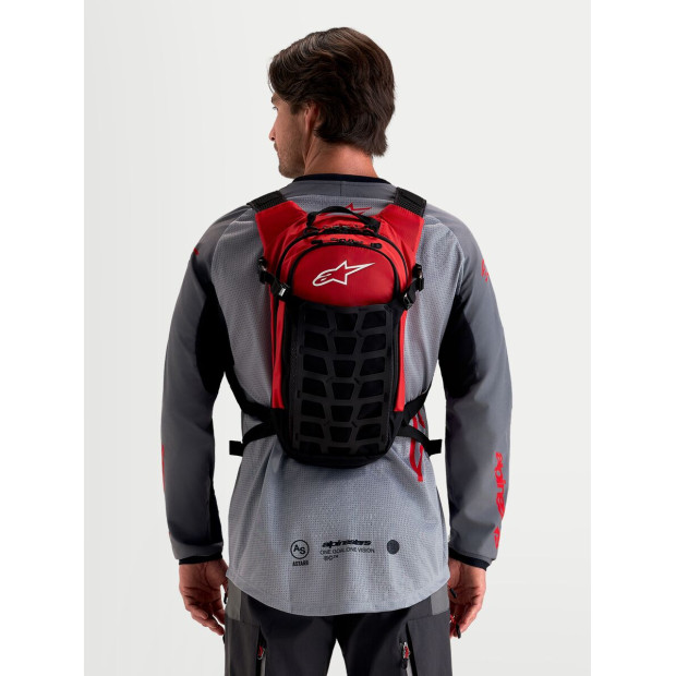 Sac à dos moto Alpinestars AT-9 - Noir Rouge