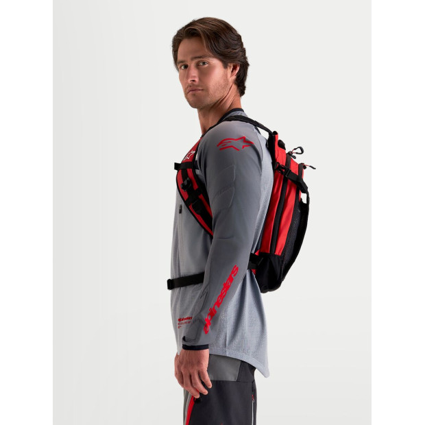 Sac à dos moto Alpinestars AT-9 - Noir Rouge
