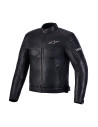 Blouson moto cuir Alpinestars Revern - Noir