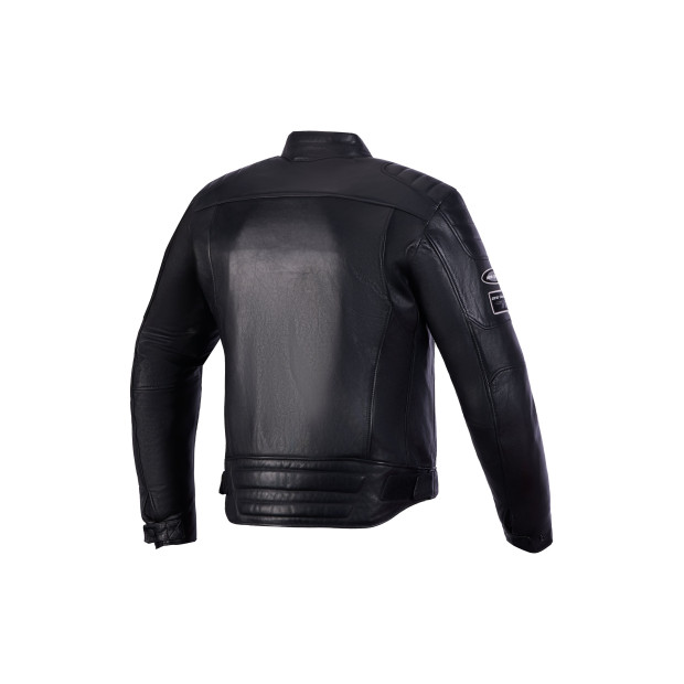 Blouson moto cuir Alpinestars Revern - Noir