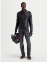 Blouson moto cuir Alpinestars Revern - Noir