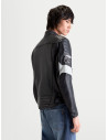 Blouson moto cuir Alpinestars Revern - Noir Gris métal