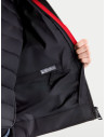 Blouson moto cuir Alpinestars Revern - Noir Gris métal