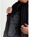 Blouson moto cuir Alpinestars Revern - Noir Gris métal