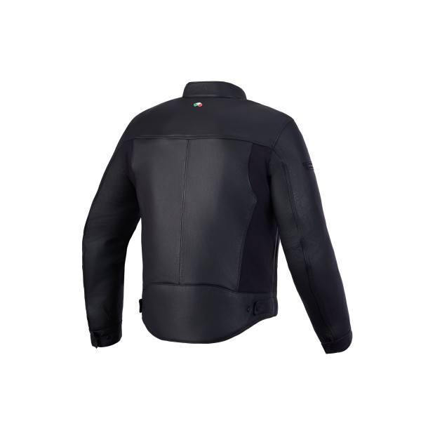 Blouson moto cuir Alpinestars Maver-X - Noir