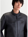 Blouson moto cuir Alpinestars Maver-X - Noir