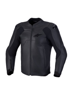 Blouson moto cuir Alpinestars Caliber V2 - Noir