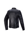 Blouson moto cuir femme Alpinestars Revea - Noir