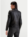 Blouson moto cuir femme Alpinestars Revea - Noir