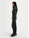 Blouson moto cuir femme Alpinestars Revea - Noir