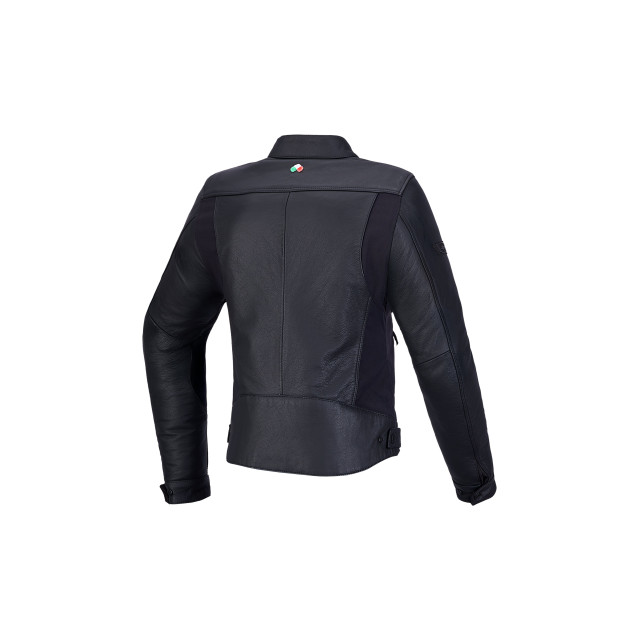 Blouson moto cuir femme Alpinestars Stella Maver-X - Noir