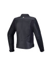 Blouson moto cuir femme Alpinestars Stella Maver-X - Noir