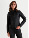 Blouson moto cuir femme Alpinestars Stella Maver-X - Noir