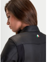 Blouson moto cuir femme Alpinestars Stella Maver-X - Noir