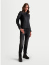Blouson moto cuir femme Alpinestars Stella Maver-X - Noir