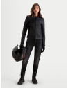 Blouson moto cuir femme Alpinestars Stella Maver-X - Noir