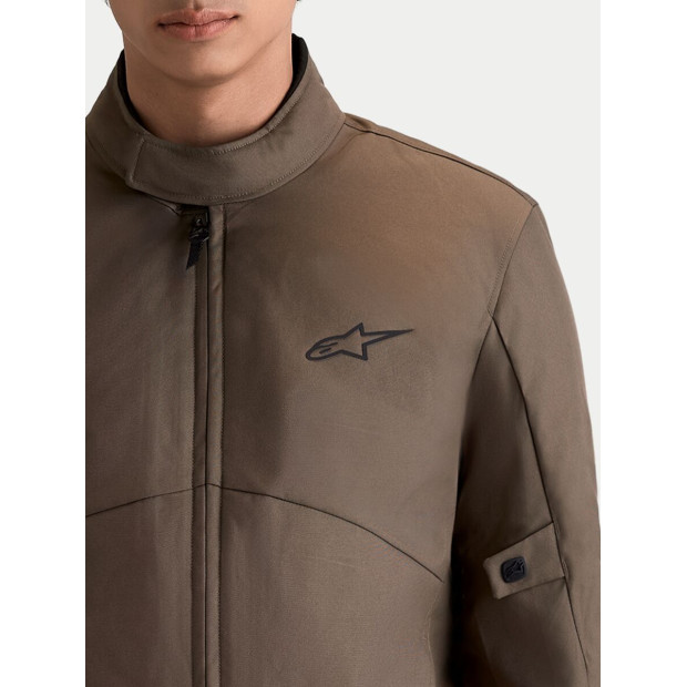 Veste moto Alpinestars C-1 Waterproof - Marron noisette Noir