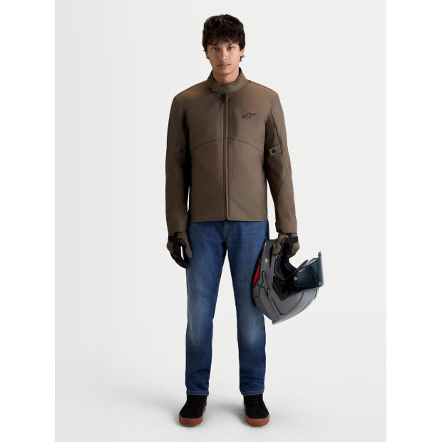Veste moto Alpinestars C-1 Waterproof - Marron noisette Noir