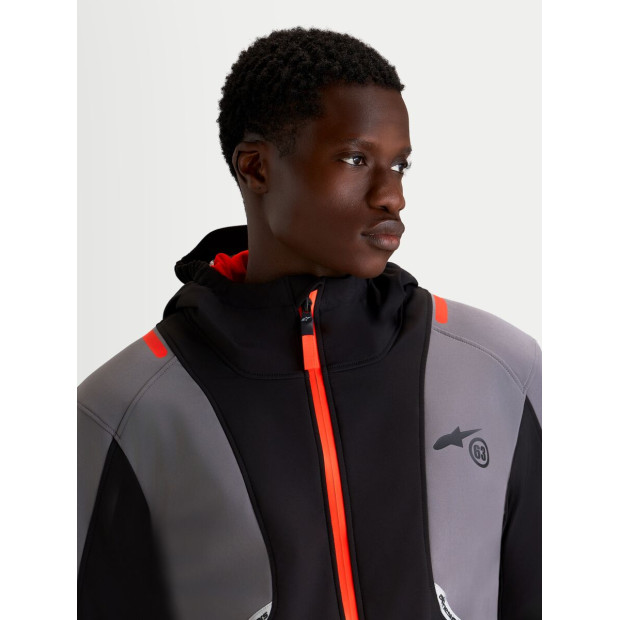Veste moto Alpinestars C-5 Drystar - Noir Gris foncé