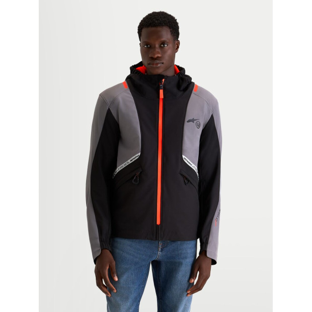 Veste moto Alpinestars C-5 Drystar - Noir Gris foncé
