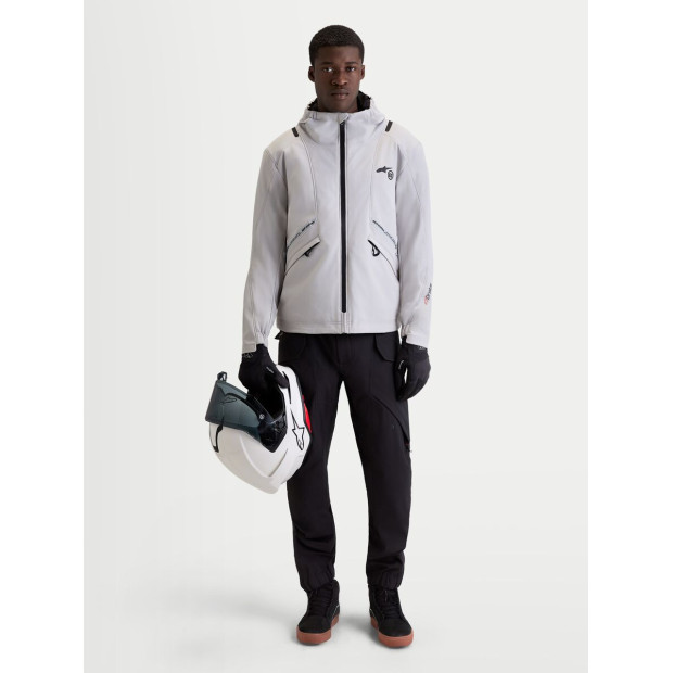 Veste moto Alpinestars C-5 Drystar - Gris clair Noir