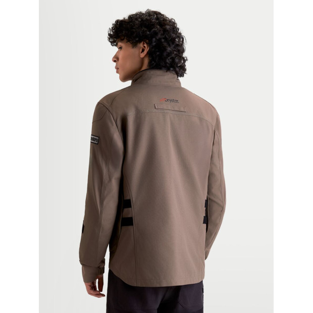 Veste moto Alpinestars Altan Drystar - Marron noisette Noir