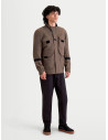 Veste moto Alpinestars Altan Drystar - Marron noisette Noir