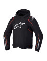Veste moto Alpinestars Zaca V2 Waterproof - Noir Rouge fluo