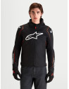Veste moto Alpinestars Zaca V2 Waterproof - Noir Rouge fluo