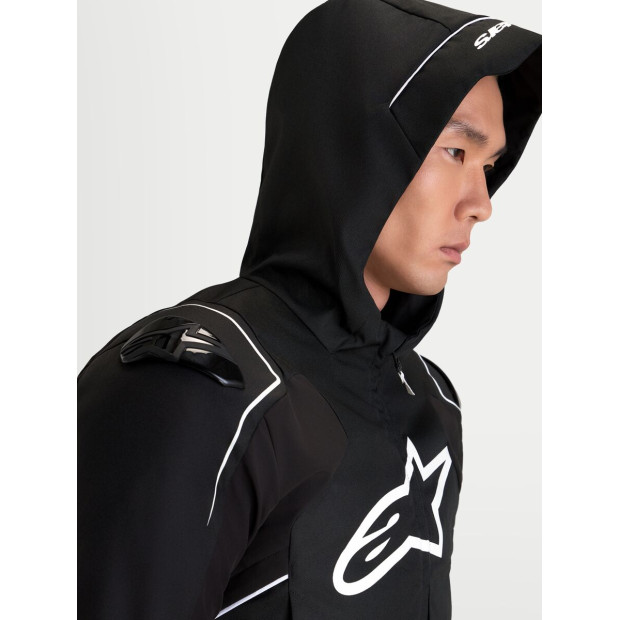 Veste moto Alpinestars Zaca V2 Waterproof - Noir Blanc
