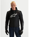Veste moto Alpinestars Zaca V2 Waterproof - Noir Blanc